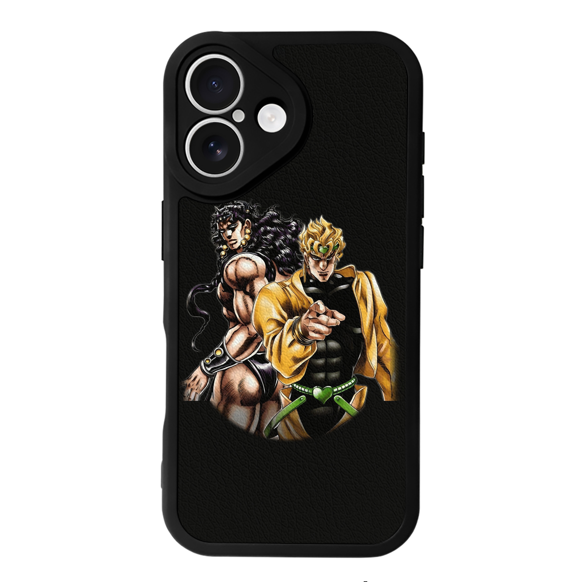 （画像用） ジョジョの奇妙な冒険 ディオ?ブランドー JoJo's Bizarre Adventure Dio Brando 【iPhone 16シリーズ対応】シリコンスマホケース（レザー調） 材質：シリコン